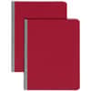 SMD81252 - Premium Pressboard Letter Recycled Fastener Folder, 8 1/2" x 11", 3" Expansion, 1 Fastener(s), 3" for Folder, 25 pt., Pressboard, Bright Red