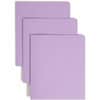 SMD87865 - Letter Recycled Pocket Folder, 1/2" Folder Capacity, 8 1/2" x 11", 2 Pocket, 11 pt., Leatherette, Lavender, 10% Recycled, 25 / Box