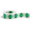 SMD67074 - BCCR Bar-Style Color-Coded Labels, D, x 1 1/4" Width x 1" Length, Light Green, Laminated, 1 Roll