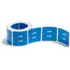 SMD67421 - DCC Color-Coded Numeric Labels, 1, x 1 1/2" Width x 1 1/2" Length, Light Blue, Laminated, 250 / Roll