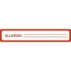 TAB40561 - ALLERGIC Allergy Message Labels, 5 1/2" Width x 1" Length, Black, Black, 175 / Roll
