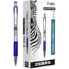 ZEB27120 - F-301 Retractable Ballpoint Pen, Refillable, Retractable, Blue Ink, Stainless Steel Stainless Steel Barrel, 12 / Dozen
