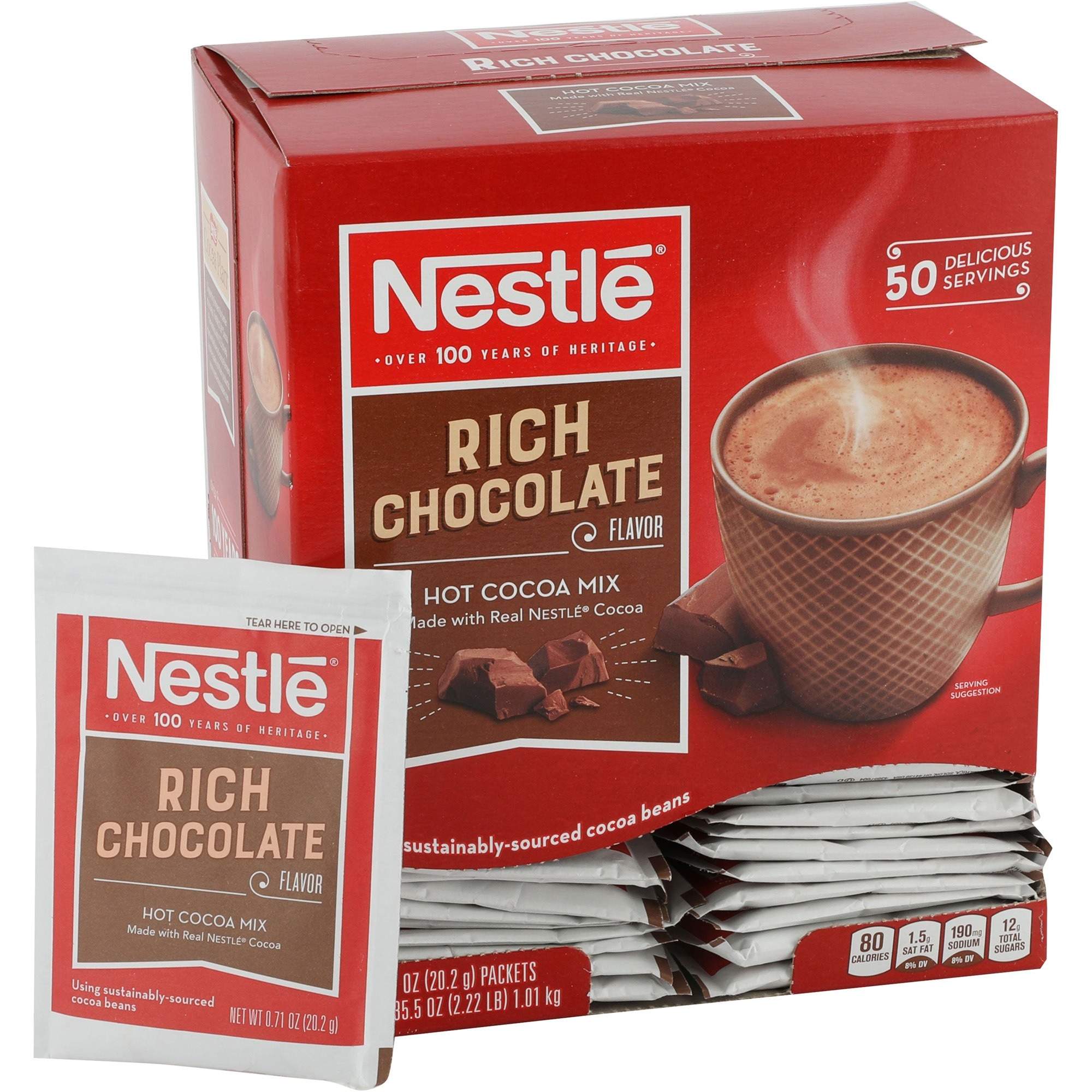Rich Chocolate Single-Serve Hot Cocoa Packets by Nestlé® NES25485