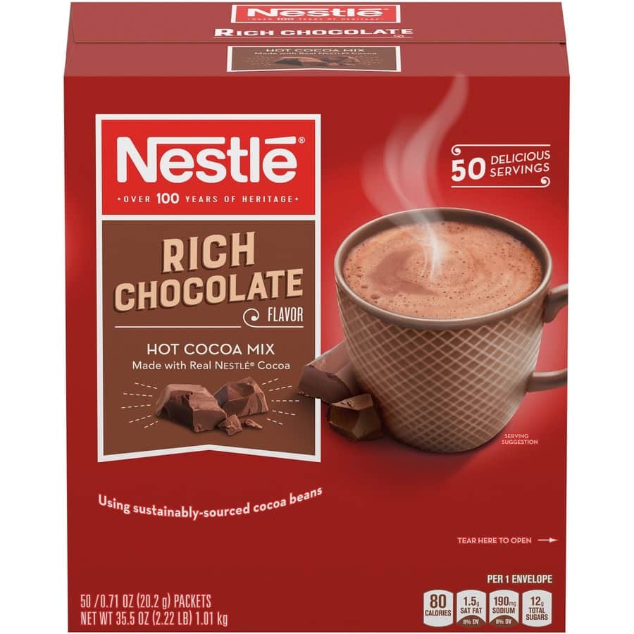 Rich Chocolate Single-Serve Hot Cocoa Packets by Nestlé® NES25485