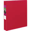 AVE27202 - Durable Binder, 1 1/2" Binder Capacity, Letter, 8 1/2" x 11" Sheet Size, 375 Sheet Capacity, 3 Ring, Fastener: Slant Ring, Pocket: 2, Internal, Polypropylene, Red, Recycled