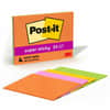 MMM6845SSPL - Super Sticky Lined Meeting Notepads, 180, 6" Flag/Note Width x 8" Flag/Note Length, Rectangle, 45 Sheets per Pad, Ruled, Vital Orange, Tropical Pink, Sunnyside, Limeade, Paper, Self-adhesive, 4 / Pack