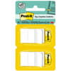 MMM680WE2 - Flags, 100, 1" Flag/Note Width x 1 3/4" Flag/Note Length, Rectangle, Unruled, White, Removable, Self-adhesive, Dispenser Included, 1 Pack