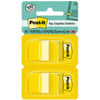 MMM680YW2 - Flags, 100 x Yellow, 1" Flag/Note Width x 1 3/4" Flag/Note Length, Rectangle, Unruled, Yellow, Removable, Self-adhesive, Dispenser Included, 1 Pack