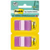 MMM680PU2 - Flags, 100, 1" Flag/Note Width x 1 3/4" Flag/Note Length, Rectangle, Unruled, Purple, Removable, Self-adhesive, Dispenser Included, 1 Pack