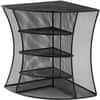 SAF3261BL - Onyx Mesh Corner Organizer, 13" Height x 15" Width x 11" Depth, Desktop, Black, Steel, 1 Each