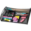 SAF3262BL - Mesh Drawer Organizer, 7 Compartment(s), 2.75" Height x 13" Width x 8.75" Depth, Black, Steel, 1 Each