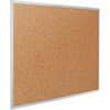 QRT2308 - Classic Series Bulletin Board, 48" Board Height x 96" Board Width, Brown Natural Cork Surface, Heavy-gauge, Self-healing, Heavy Duty, Silver Aluminum Frame, 1 Each
