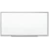 QRT2548 - Classic Premium Porcelain Magnetic Boards, 96" (8 ft) Width x 48" (4 ft) Height, White Porcelain Surface, Silver Aluminum Frame, Rectangle, Horizontal/Vertical, Magnetic