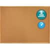 QRT304 - Classic Series Cork Bulletin Board, 36" Board Height x 48" Board Width, Brown Natural Cork Surface, Self-healing, Flexible, Durable, Oak Frame, 1 Each