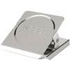 ACC72131 - Square Magnetic Clip, Small, 1.5" Length, 0.88" Size Capacity, Magnetic, Rust Resistant, Silver, Metal, Chrome, 12 / Box