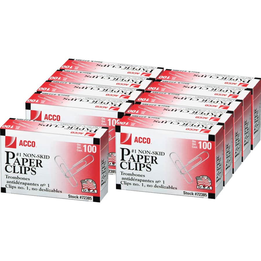 Premium Paper Clips by ACCO ACC72385 | OnTimeSupplies.com