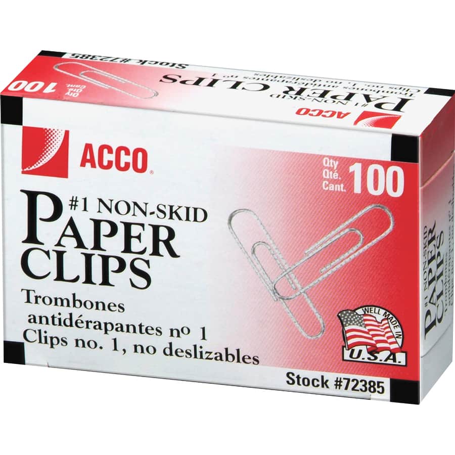 Premium Paper Clips by ACCO ACC72385 | OnTimeSupplies.com