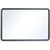 QRT7553 - Contour Whiteboard, 36" (3 ft) Width x 24" (2 ft) Height, White Melamine Surface, Black Plastic Frame, Rectangle, Horizontal/Vertical, 1 Each