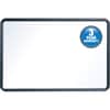 QRT7553 - Contour Whiteboard, 36" (3 ft) Width x 24" (2 ft) Height, White Melamine Surface, Black Plastic Frame, Rectangle, Horizontal/Vertical, 1 Each
