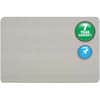 QRT7684G - Oval Office Bulletin Board, 36" Board Height x 48" Board Width, Gray Fabric Surface, Frameless, Flexible, Gray Frame, 1 Each