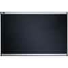 QRTB344A - Prestige Embossed Foam Bulletin Board, 36" Board Height x 48" Board Width, Black Foam Surface, Self-healing, Silver Aluminum Frame, 1 Each