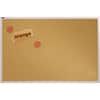 QRTECKA408 - Bulletin Board, 48" Board Height x 96" Board Width, Brown Natural Cork Surface, Silver Aluminum Frame, 1 Each
