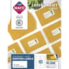MACML1000 - Laser Printer White Shipping Labels, 2" Width x 4" Length, Rectangle, Laser, Inkjet, White, Lignin-free, 10 / Sheet, 1000 / Box