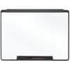 QRTMMP75 - Motion Cubicle Whiteboard, 36" (3 ft) Width x 24" (2 ft) Height, White Melamine Surface, Black Plastic Frame, 1 Each
