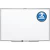 QRTS534 - Classic Whiteboard, 48" (4 ft) Width x 36" (3 ft) Height, White Melamine Surface, Silver Aluminum Frame, Horizontal/Vertical, Durable, Flexible, Smooth Surface, 1 Each