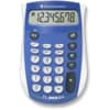 TEXTI503SV - TI503 SuperView Pocket Calculator, 8 Digits, LCD, Battery Powered, 0.7" Height x 3.1" Width x 4.8" Depth, Blue, Gray, 1 Each