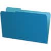 PFX435013BLU - 1/3 Tab Cut Legal Top Tab File Folder, 8 1/2" x 14", Blue, Acid-free, 0% Recycled, 100 / Box