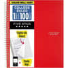 MEA06206 - Wirebound Notebooks, 100 Sheets, Wire Bound, 11" x 8 1/2" Sheet Size, White Paper, Assorted Cover, Pocket, Stiff-back, Perforated, Pocket Divider, Heavyweight, Subject, Spiral Lock, 1 Each
