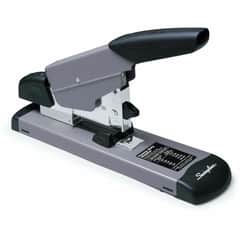 SWI39005 - Heavy-Duty Stapler, Staples Upto 160 Sheet of 20lb Paper, Holds Upto 210 Staple, Full Strip, 2.63" Throat Depth, Gray, Black, Metal, 1 Each