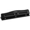 SWI74020 - Commercial Desktop Punch, 3 Punch Head(s), 11 Sheet, 9/32" Punch Size, Round Shape, Metal, Black, 1 Each