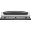 SWI74037 - Precision Pro Desktop Punch, 3 Punch Head(s), 10 Sheet, 9/32" Punch Size, Metal, Black, Silver