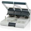 SWI74650 - Manual Punch, 3 Punch Head(s), 160 Sheet, 9/32" , 11/32" Punch Size, Metal, Gray