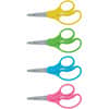 ACM13131 - 5" Kids Pointed Tip Scissors, 5" Overall Length, Straight-left/right, Stainless Steel, Pointed Tip, Assorted, 1 Each