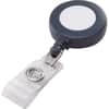 GBC50573 - Retractable Round Badge Reel, Plastic, Nylon, Gray, 25 / Box