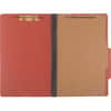 ACC16034 - Legal Classification Folder, 2" Folder Capacity, 8 1/2" x 14", 4 Fastener, 1" for Folder, 1 Divider, 4 pt., Pressboard, Tyvek, Earth Red, 10 / Box