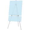 QRT55E - Heavy-Duty Display Easel, 45 lb Load Capacity, 66" Height, Aluminum, Steel, Silver, 1 Each