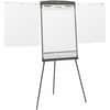 QRT67E - Standard Nano-Clean Magnetic Presentation Easel, 27" (2.2 ft) Width x 35" (2.9 ft) Height, White Painted Steel Surface, Graphite Frame, Vertical, Magnetic, 1 Each