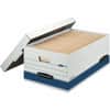 FEL00702 - Stor/File Lift-Off Lid Medium-duty Legal Storage Box, Internal Dimensions: 15" Width x 24" Depth x 10" Height, External Dimensions: 15.9" Width x 25.4" Depth x 10.3" Height