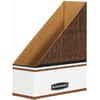 FEL07224 - Oversized Magazine File Storage Box, Wood Grain, White, Cardboard, 12 / Carton