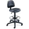 SAF3406BL - Precision Extended Height Drafting Chair, Vinyl Black Seat Color, Vinyl Seat Material, Black Frame Color, 5-star Base, Black, 1 Each