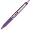 PIL26066 - Extra-Fine Premium Retractable Rolling Ball Pens, 0.5 mm Extra Fine Pen Point, Refillable, Retractable, Purple Ink, Water Based, Purple Barrel, Writing, 12 / Dozen