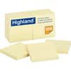 MMM6549YW - Self-Sticking Notepads, 1200, 3" Flag/Note Width x 3" Flag/Note Length, Square, 100 Sheets per Pad, Unruled, Yellow, Paper, Self-adhesive, 1 Pack