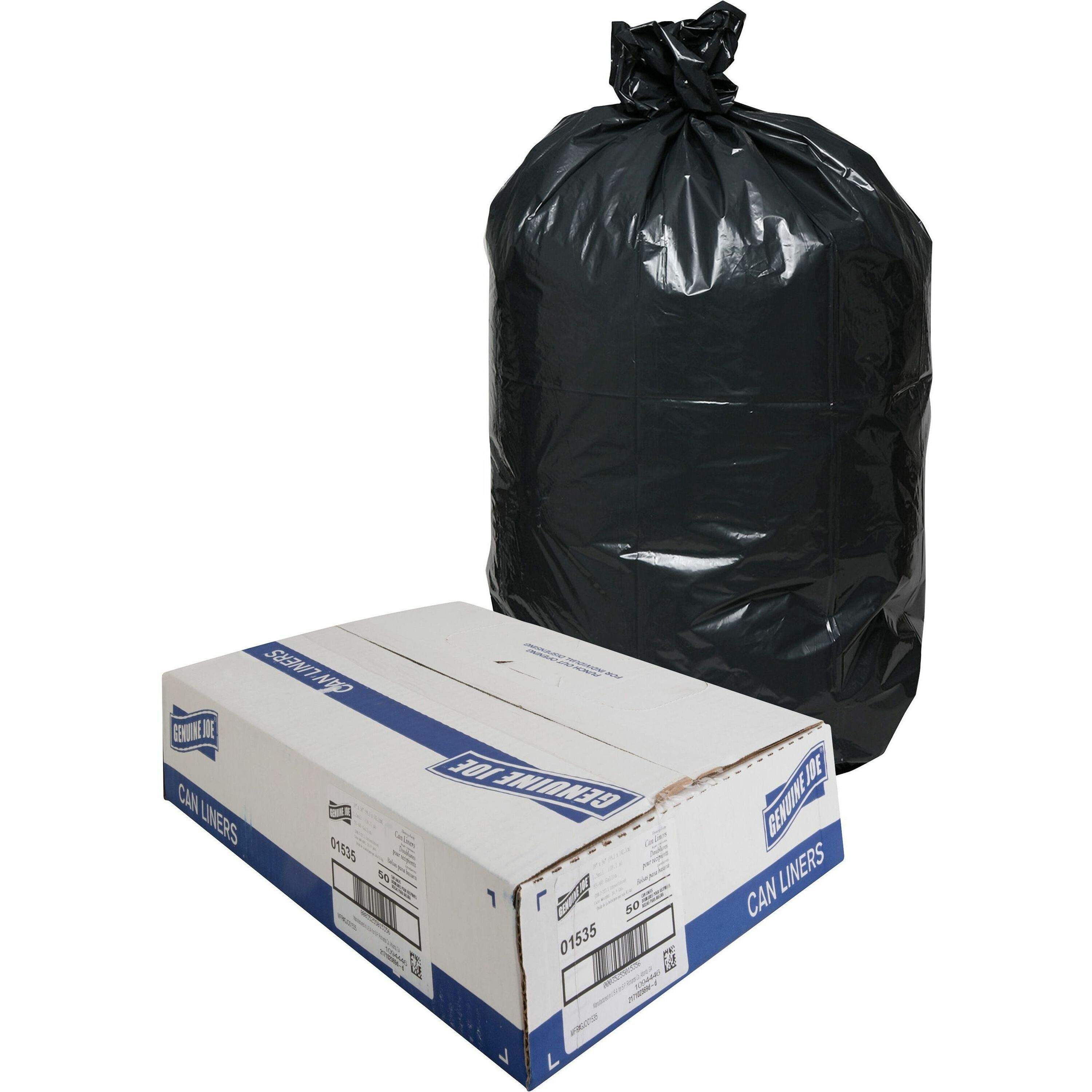 Heavy-Duty Trash Can Liners by Genuine Joe GJO01535