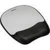 FEL9175801 - Memory Foam Mouse Pad/Wrist Rest, Silver Streak, 1" Height x 7.94" Width x 9.25" Depth, Silver, Memory Foam, Wear Resistant, Tear Resistant, Skid Proof, 1 Each