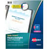 AVE76001 - Side Insert Sheet Protectors, For Letter 8 1/2" x 11" Sheet, 3 x Holes, Ring Binder, Side Loading, Clear, Diamond Clear, Polypropylene, 1 Pack