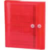 SMD89527 - Letter File Pocket, 8 1/2" x 11", 1 1/4" Expansion, Polypropylene, Red, 5 / Pack